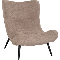 HomeMarkt Πολυθρόνα Ανακλινόμενη Μπεζ HM9605.08