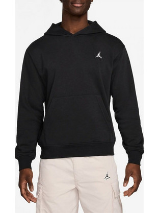 Jordan Brooklyn Fleece Ανδρικό Αθλητικό Φούτερ με Κουκούλα Μαύρο FV7281-010