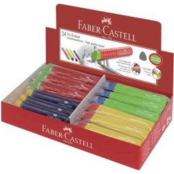 Faber-Castell Grip Tri - Γόμα Πολύχρωμη Dust Free 1τμχ