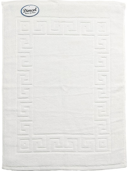 Πατάκι Μπάνιου Ξενοδοχείου Μαίανδρος 700 gr/m Jacquard White DimCol 50X70 100% Βαμβάκι