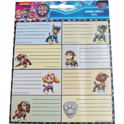 Paw Patrol Power Up notebook label 16 pcs