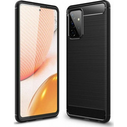 Tech-Protect Carbon Back Cover Σιλικόνης Samsung Galaxy A72 - Black - TECH-PROTECT