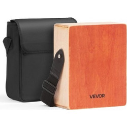 Κρουστό Όργανο VEVOR Cajon Box Drum από Ξύλο με Χορδές Κιθάρας και Τσάντα Μεταφοράς