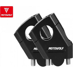 Motowolf Αποστάτες Τιμονιού Μοτοσυκλέτας 5cm Φ22mm 3517MDL - Μαύρο