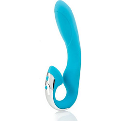 Zenn The Perfectly Curved Δονητής Rabbit 19.5cm Μπλε