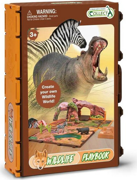 CollectA - Βιβλίο Παιχνιδιού Με Ζώα Της Άγριας Φύσης