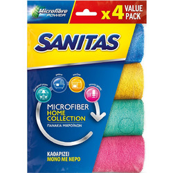 Πανί Microfibre Sanitas (Συσ./4τεμ)