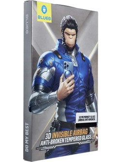 Blueo 5D Mr. Monkey Glass - Full Face Τζαμάκι Οθόνης για Apple iPhone 16 με Μαύρο Περίγραμμα (Airbag Anti Broken Edge)