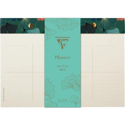 Μπλοκ Πλανόγραμμα Clairefontaine Gaia Blue Planner 24x17cm 60 Φύλλα