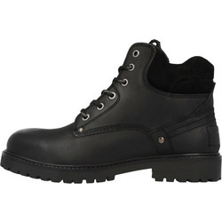 Wrangler Yuma Men Mid Ανδρικά Αρβυλάκια Δερμάτινα Μαύρα 20253061-25Y