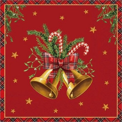 Χαρτοπετσέτες Scottish Bells 33x33εκ Ambiente 33320037