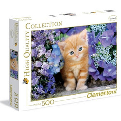 Puzzle Clementoni H.Q Γατάκι Με Γαλανά Ματάκια 500 Κομμάτια