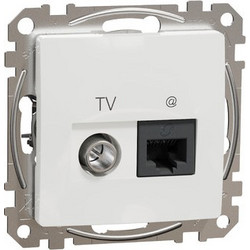Schneider Sedna Design RJ45 CAT6 UTP - TV Λευκό - SDD111469T