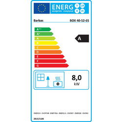 Barbas Bellfires Box 40 52-65 Ατσάλινη Ξυλόσομπα 8kW