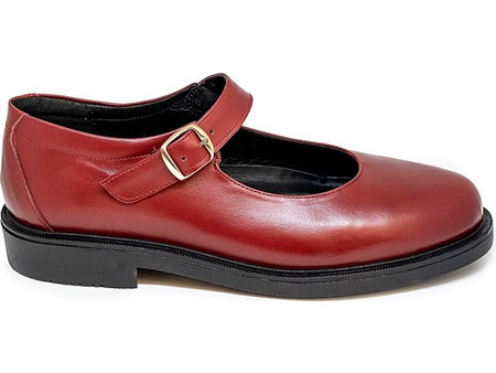 Bigshoes KL10105-14 Δερμάτινη Μπαλαρίνα Κόκκινη