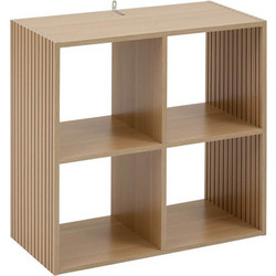 Ραφιέρα Οργάνωσης Tasso 5Five με 4 ράφια και διαστάσεις 68.5x32x68.5cm - Συνδυάζεται με κουτιά αποθήκευσης - Σε απόχρωση Ξύλου - FIVE