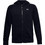 Under Armour Rival Παιδική Ζακέτα Fleece με Κουκούλα και Φερμουάρ Μαύρη 1357609-001