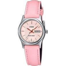 Casio Γυναικείο Ρολόι με Ροζ Δερμάτινο Λουράκι LTP-V006L-4B