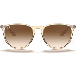 Ray-Ban RB4171 6514/13 Γυναικεία Γυαλιά Ηλίου Στρογγυλά Κοκάλινα Μεταλλικά Μπεζ με Καφέ Degradee Φακό