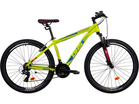 DHS Bike Parts MTB 2723 Ποδήλατο Trekking 27.5" Αλουμινίου με 21 Ταχύτητες Lime
