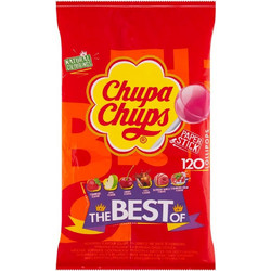 Chupa Chups 120 Γλειφιτζούρια με Γεύση Cola / Milky / Fruit 1440gr