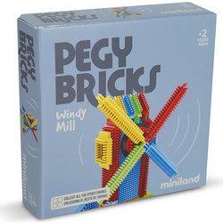 Miniland Παιχνίδι Κατασκευών Pegy Bricks Windy Mill_8413082460631