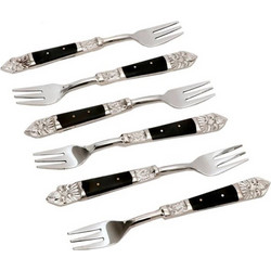 ROYAL ΠΙΡΟΥΝΙ ΓΛΥΚΟΥ SET 6TMX 15x2x1cm ΑΤΣΑΛΙ ΜΑΥΡΟ RESIN 2τμχ