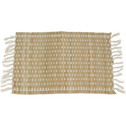 Zaros Σουπλά Με Κρόσσια Ψάθινο Natural 35x45 Εκ. KZ298 (6 τεμάχια)