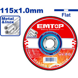 EMTOP ΔΙΣΚΟΣ ΚΟΠΗΣ ΜΕΤΑΛΛΟΥ 115MM INOX EACD101151