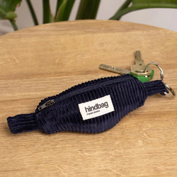 Hindbag Μπρελόκ Πορτοφολάκι Κοτλέ Come Navy | Mini Keychain Pouch