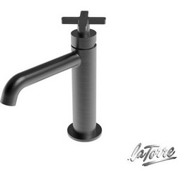 Μπαταρία Νιπτήρος ELLE CROSS Black Brushed 38004-410 LA TORRE