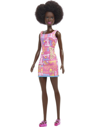 Mattel Barbie Λουλουδάτα Φορέματα Ροζ Μελαχρινή