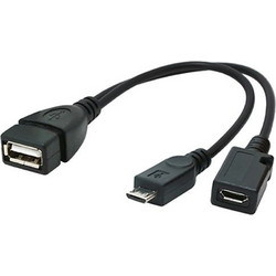 CABLEXPERT USB ADAPTER CABLE OTG AF + MICRO BF TO MICRO BM CABLE 0,15m
