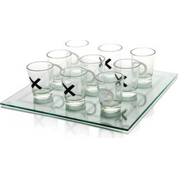 Επιτραπέζιο Παιχνίδι i-Total Tic Tac Toe με Γυάλινα Ποτήρια 18+ XL2647