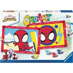 CreArt Junior Canvas: Spidey and his Amazing Friends (Σετ Ζωγραφικής με Αριθμούς)