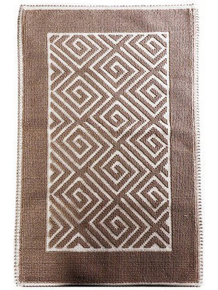 LABYRINTH BROWN ΧΑΛΙ 90% COTTON/10% POLYESTER 40Χ60ΕΚ