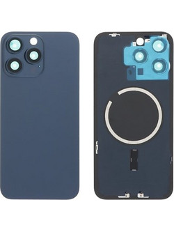 Full Back Cover Magsafe Magnet / Πίσω καπάκι Για iPhone 15 Pro Max Blue Titanium