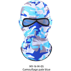 Ghetto Helmet Liner Balaclava Camouflage 2 Hole Unisex Blue
