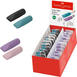 Faber-Castell σέτ 2 γόμες καπάκι (Διάφ. Χρώμ)