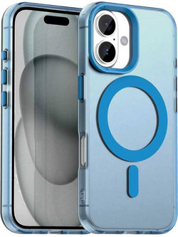 Θήκη iPhone 17 Techsuit CandyCase Σκληρή Ημιδιάφανη με MagSafe - Blue (5949419313385)