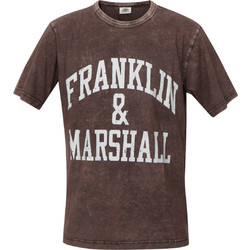 Franklin & Marshall BIG LOGO JERSEY Καφέ
