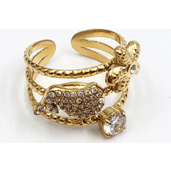 Gold ring with symbols γυναικείο δαχτυλίδι