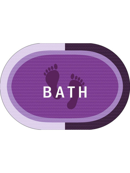 Πατάκι μπάνιου 50X70 Bath Lilac Oval Αντιολισθητικό DimCol