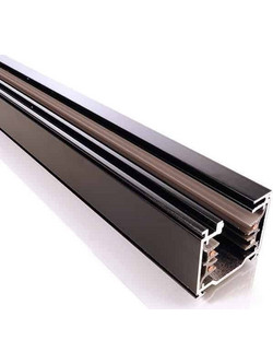 IVELA 7511-30-30 Ράγα φωτισμού Τετράγωνη 230V τριφασική euro standard μαύρο χρώμα 3m