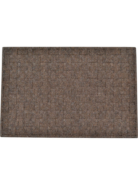 Πατάκι Εισόδου Καφέ Με Σχέδιο Πλεξούδα 40x60cm