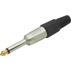 ΚΑΡΦΙ MONO 6.3mm ΠΛΑΣΤΙΚΟ ΝΙΚΕΛ ΤΥΠΟΥ NEUTRIK ΜΑΥΡΟ JT3083 JKG (ΣΕΤ ΜΕ 10)