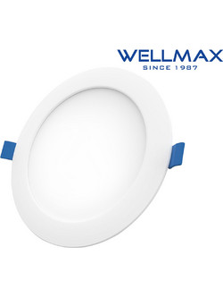 ΦΩΤΙΣΤΙΚΟ LED DOWNLIGHT ΧΩΝΕΥΤΟ ΣΤΡΟΓΓΥΛΟ Φ170 12W 960LM 6500K WELLMAX (ΣΕΤ ΜΕ 2)
