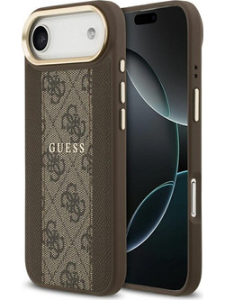 Guess 4G Stripe MagSafe Back Cover Brown (iPhone 17 Air)
