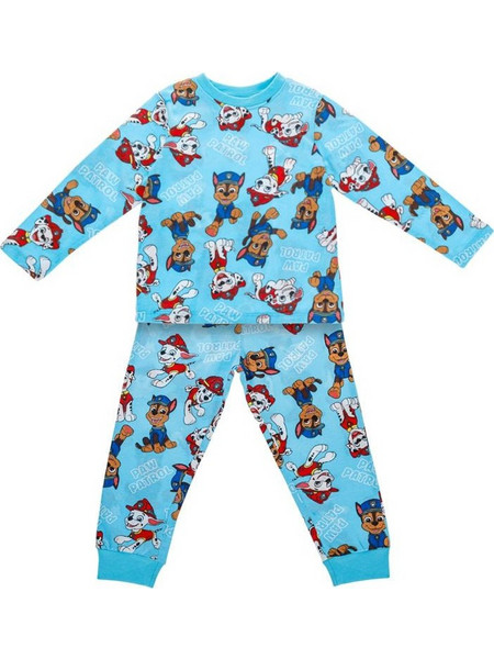 Πυτζάμες Βρεφικές Βαμβακερές Μπλε Paw Patrol