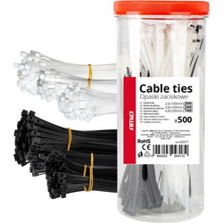 ΔΕΜΑΤΙΚΑ/ΔΕΤΙΚΑ ΚΑΛΩΔΙΩΝ TIE WRAP(ΤΑΙΡΑΠ) 2.5x100mm/3.6x150mm/4.8x200mm ΣΕ ΜΑΥΡΟ ΚΑΙ ΛΕΥΚΟ ΧΡΩΜΑ ΣΕΤ ΑΜΙΟ - 500 ΤΕΜ